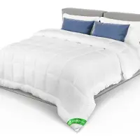 Merkloos Steppdecke, 300 g/m², 220 x 240 cm, aus Mikrofaser, atmungsaktiv und weich