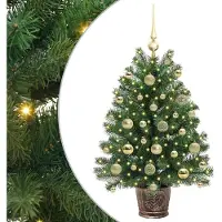 vidaXL Künstlicher Weihnachtsbaum Grün 95 cm PE und PVC