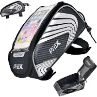 ProX Wasserdichte Fahrradtasche für Smartphones bis 5,5 Zoll, Befestigung am Rahmen