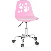 OEM Kinderdrehstuhl Fancy I, Kunstleder, rosa, höhenverstellbar