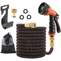 Merkloos Flexible Gartenschlauch 30 m mit 10 Funktionen zum Bewässern und Waschen