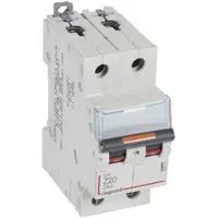 Legrand 409914 DX3 Leitungsschutzschalter Z-Charakteristik, 20A, 2-polig, 25kA, 400VAC, 2TE