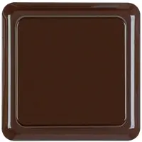 Hager WWG1111BR Steckdose SCHUKO mit Klappdeckel und Rahmen WG Up IP44, braun glänzend