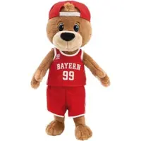 Nici Kuscheltier "FC BAYERN MÜNCHEN, Bär Ben, 35cm schlenkernd", rot (braun), Plüschfiguren, KinderB:15cm H:35cm L:15cm, Plüsch, Polyester, Kuscheltier, mit Trikot, B:15cm H:35cm L:15cm