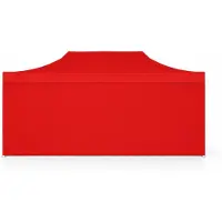 Ambitent Faltpavillon 3x6 m ALU Standard – Sechskantprofil 40 mm, Plane 450 g/m², 4 geschlossene Seitenwände, 62 kg - Rot