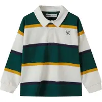 MINOTI - Poloshirt für Jungen, Mit Kragen, Langärmlig MN196 (98) (Grün)