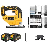 OEM Stichsäge, 800-3500 U/min, 45° Fasen schneiden, 2 Batterien Set