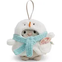 Nici mymochi Kuscheltier Katze Angy mit Tasse und Kostüm Schneemann 8cm in Geschenkbox
