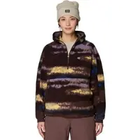 Mountain Hardwear W Après Pro Fleece Hoody berry blue patchwork print (489) M