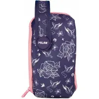 Milan Flowers Federmäppchen mit Zubehör Blau 08871FWB