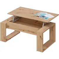 OEM Couchtisch Nova höhenverstellbar, Eiche, 105x55 cm