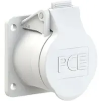 Pce 382-12f9v CEE-Anbausteckdose gerade 54x60mm 16A 2p 42VAC 50/60Hz IP44/IP54 TWIST 38212f9v