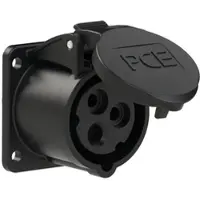 Pce 313-7f9 CEE-Anbausteckdose gerade (54x60mm) 16A 3p 7h IP44/IP54 3137f9