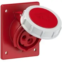 Pce 4132-9f8 CEE-Anbausteckdose schräg (80x97mm) 16A 3p 9h IP67 41329f8
