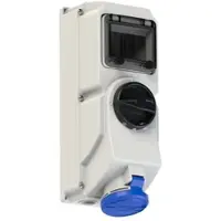 Pce 7624-9 CEE-Steckdose abschaltbar DIN 32A 4p 9h IP44/IP54 76249