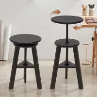 Dripio Holz-Malkrübe, höhenverstellbar, Ø 30 cm, Walnuss