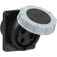 Pce 443-7 CEE-Anbausteckdose schräg (120x130) 125A 3p 7h IP67 POWER TWIST 4437