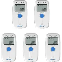 OEM 5er-Set USB-Temperaturlogger, -30 bis 60 °C, 64.000 Daten, PDF/CSV