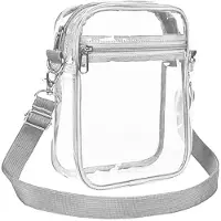 DONGKER Transparente Umhängetasche, PVC Durchsichtige Schultertasche Handtasche
