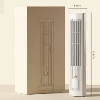 OEM Leiser Tischventilator ohne Rotorblätter, 3 Stufen, tragbar, Weiß