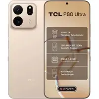 TCL Smartphone "P80 Ultra 512GB", Energieeffizienz: B, beige (sunit gold), 512 GB, Mobiltelefone, Smartphone