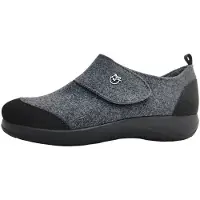 Fly Flot Damenschuhe Hausschuhe Grau Freizeit