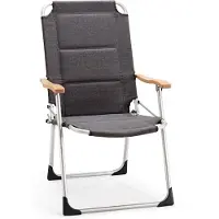 OEM Gefütterter Klappstuhl mit hoher Rückenlehne, extra breit, schwarz