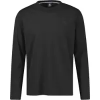 Lerros Langarmshirt , Herren, Gr. XL, schwarz, Single Jersey, Obermaterial: 100% Baumwolle, bestickt, unifarben, regular fit hüftbedeckend, Rundhals, Shirts Langarmshirt, Rundhals / Unifarben