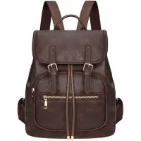 Leathario Rucksakck Damen Klein, Diebstahlsicher Cityrucksack, Mini Wasserdichte