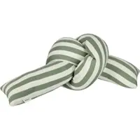 Schöner Wohnen Dekokissen "Jolly", grün (grün, gestreift), B:15cm L:150cm, Baumwolle, SCHÖNER WOHNEN-KOLLEKTION, Dekokissen_Sitzkissen_Kissenhüllen, Dekokissen, geknotetes Kissen aus zweifarbigem Feinstrick