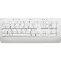 Logitech Signature K650, Volle Größe (100%), Kabellos, Bluetooth, Membran Key Switch, QWERTY, Weiß