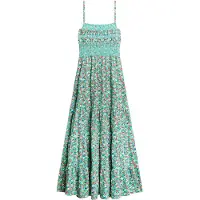 Superdry Smocked ärmelloses Langes Kleid