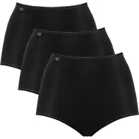 Sloggi Slip "Slip 3er Pack", Damen, Gr. 40, schwarz, Obermaterial: 88% Polyamid PA. 12% Elasthan EL., Unterhosen Slip