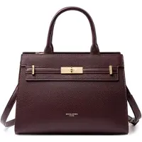 David jones - Damen Handtasche Elegante, Mittelgroße Henkeltasche, Violett