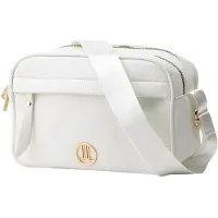 LANCETTI Damentasche aus PU, Rucksack mit Reißverschluss, elegant, Mittelweiß, 2