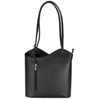 Belli italienische Ledertasche Backpack Classic 2in1 Damen Rucksack Leder Handta
