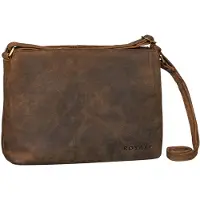 ROYALZ 'Wyoming' Klassische Handtasche Damen klein Leder Abendtasche im Vintage