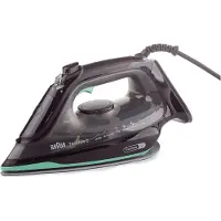 Braun TexStyle 1 SI1050BL, Dampfbügeleisen, Keramik-Bügelsohle, 1,9 m, 120 g/min, Blau, Weiß, 0,22 l