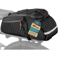 Merkloos Gepäckträgertasche Fahrradtasche Fahrradgepäcktasche - 10 Liter - Wasserdicht - Schultertasche und Handtasche