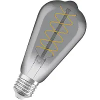 Osram Dimmbare LED-Lampen, Vintage-Edition, 30 Watts Ersatz, E27, ST64-shape, 1800 Kelvin, Warm Comfort Light, Klares Glas, single Pack
