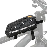 Merkloos Fahrradrahmentasche Rahmentasche Fahrradtasche - Wasserdicht - Reflektierend - Schwarz - Für Mountainbike und Rennrad