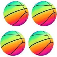 Merkloos Set mit 4 aufblasbaren Volleyballbällen für Kinder