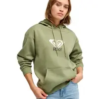 Roxy Hoodie "Surf Stoked Brushed Art", Damen, Gr. XL, grün (olivgrün), Obermaterial: 60% Baumwolle, 40% Polyester., Sweatshirts Hoodie