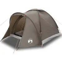 vidaXL Angelzelt 2 Personen Braun Wasserdicht