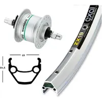 Exal Zx19 Dynamo Shimano Dh3n31 Vorderrad