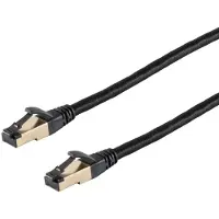 S/CONN BlackCotton Cat. 6A Patchkabel, 7,5m