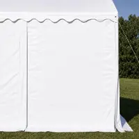 Ambitent Geschlossene Seitenwand 2x2,6 m für Partyzelt MAX+ – PVC - Weiß