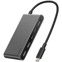 Belkin Connect, USB Typ-C, HDMI, USB 2.0 Type-A, USB Typ-C, 5000 Mbit/s, 60 Hz, 3840 x 2160 Pixel, Schwarz