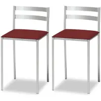 OEM 2er-Set Keukenkruk, Kunstleder, Bordeaux, 89x35x45 cm