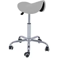 OEM Kruk Pony 5 Rollen Chrom-Fuß silber Kunstleder